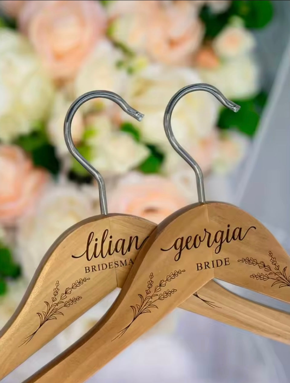 Wedding Customized hanger Bride & Groom